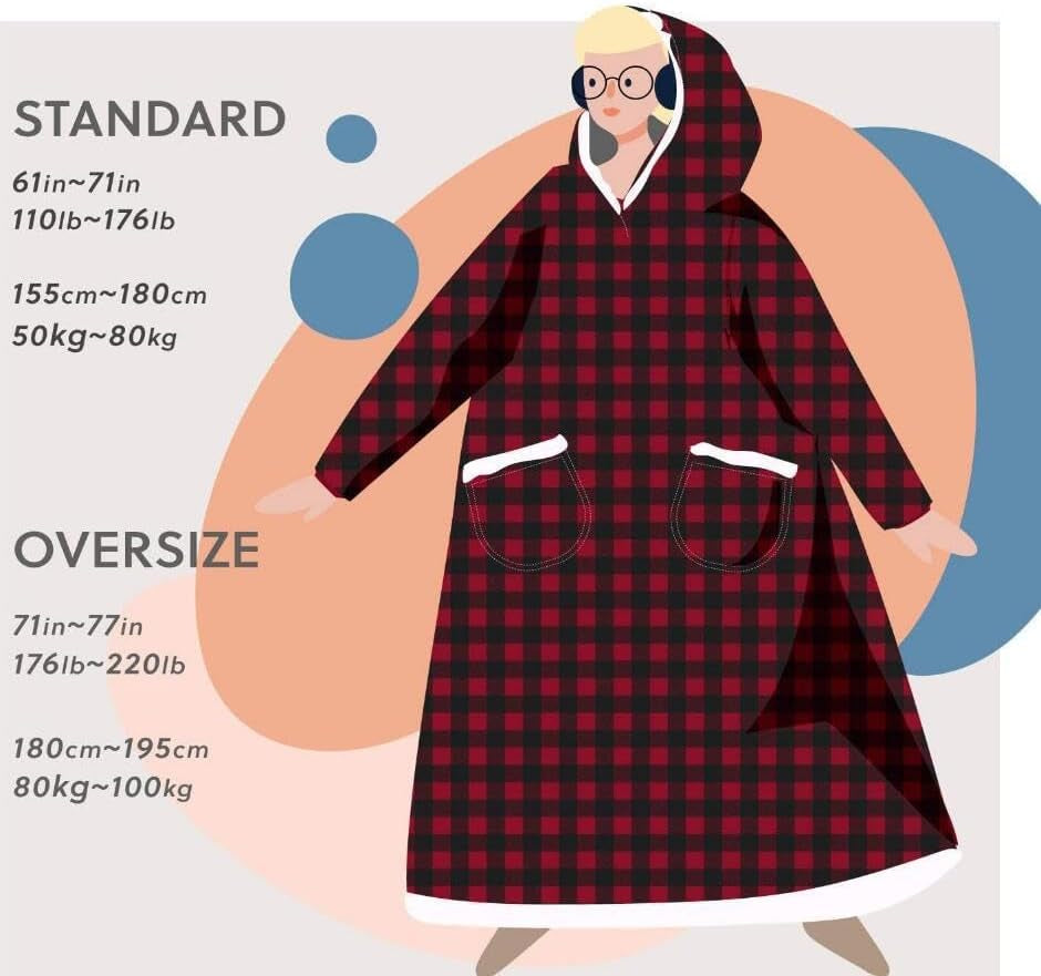 Wearable blanket hoodie – view 8