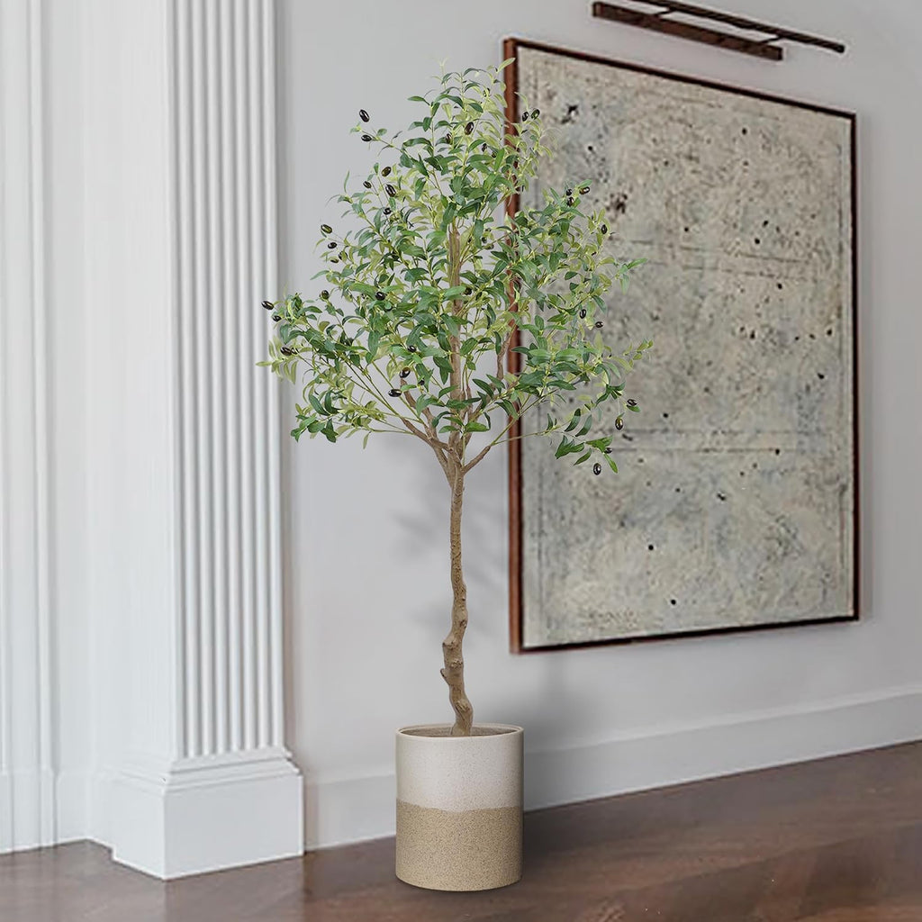 6 ft artificial olive tree – view 7
