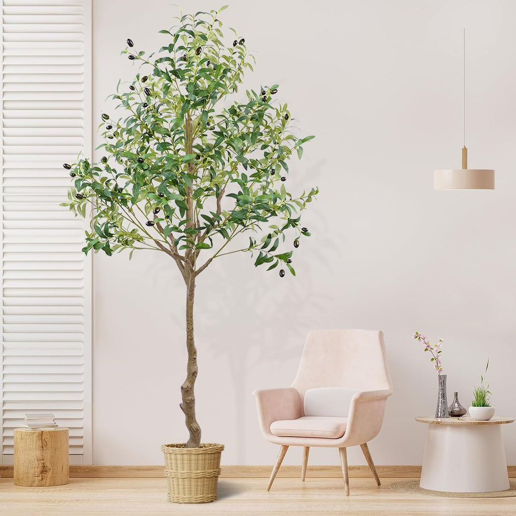 6 ft artificial olive tree – view 5