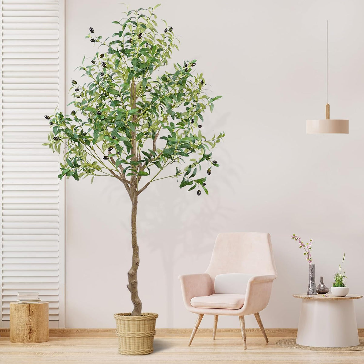 6 ft artificial olive tree – view 5