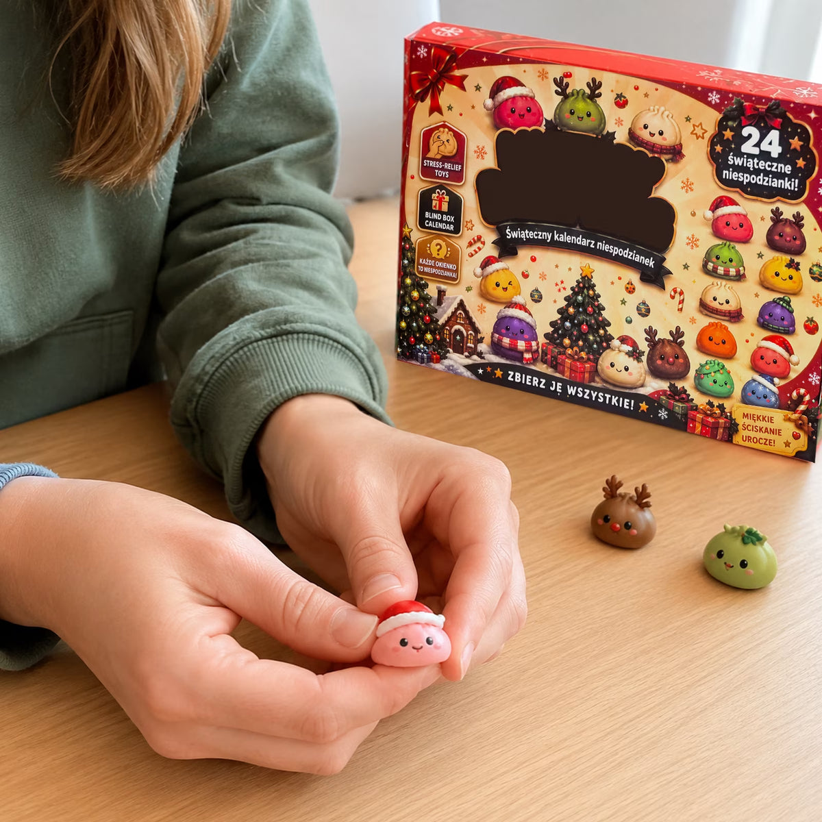 Christmas squishy advent calendar with 24 bao squishies – view 7