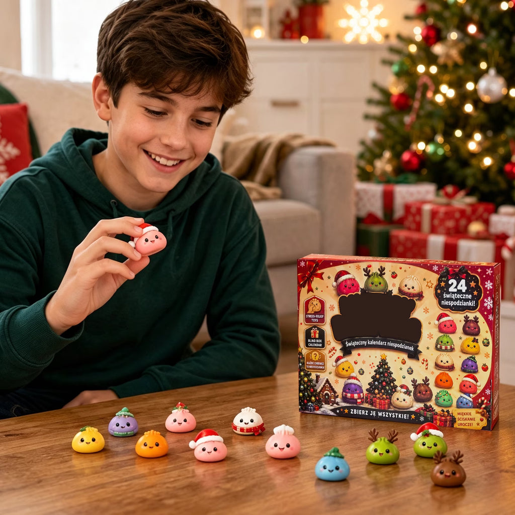 Christmas squishy advent calendar with 24 bao squishies – view 3