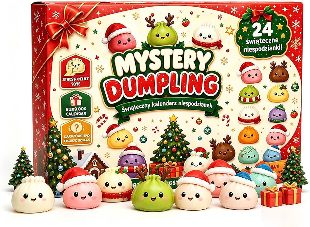 Christmas squishy advent calendar with 24 bao squishies