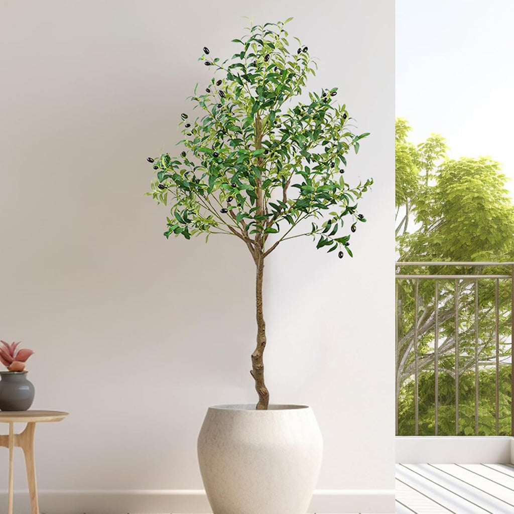 6 ft artificial olive tree – view 6
