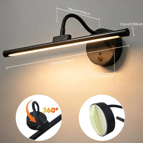 Cordless picture light with remote – view 2