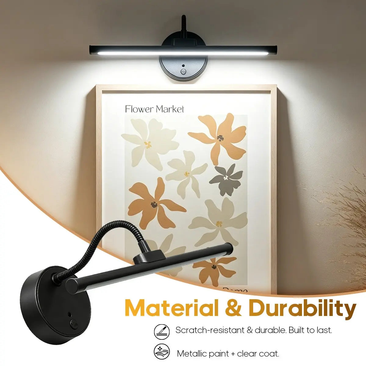 Cordless picture light with remote – view 4