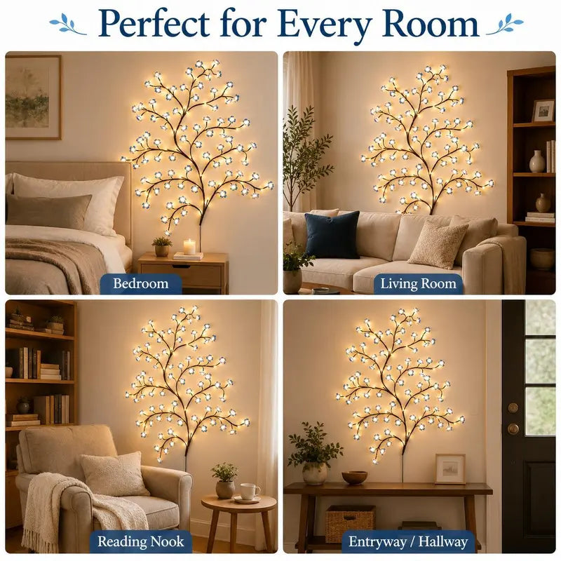 Glowing branch LED light – view 8