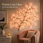 Glowing branch LED light – view 2