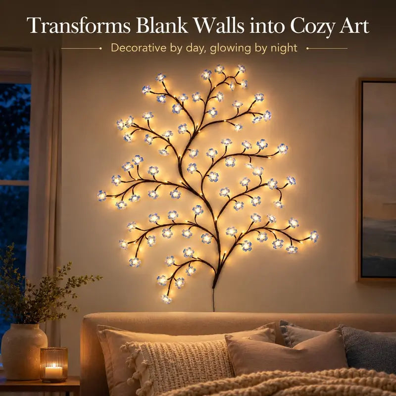 Glowing branch LED light – view 5